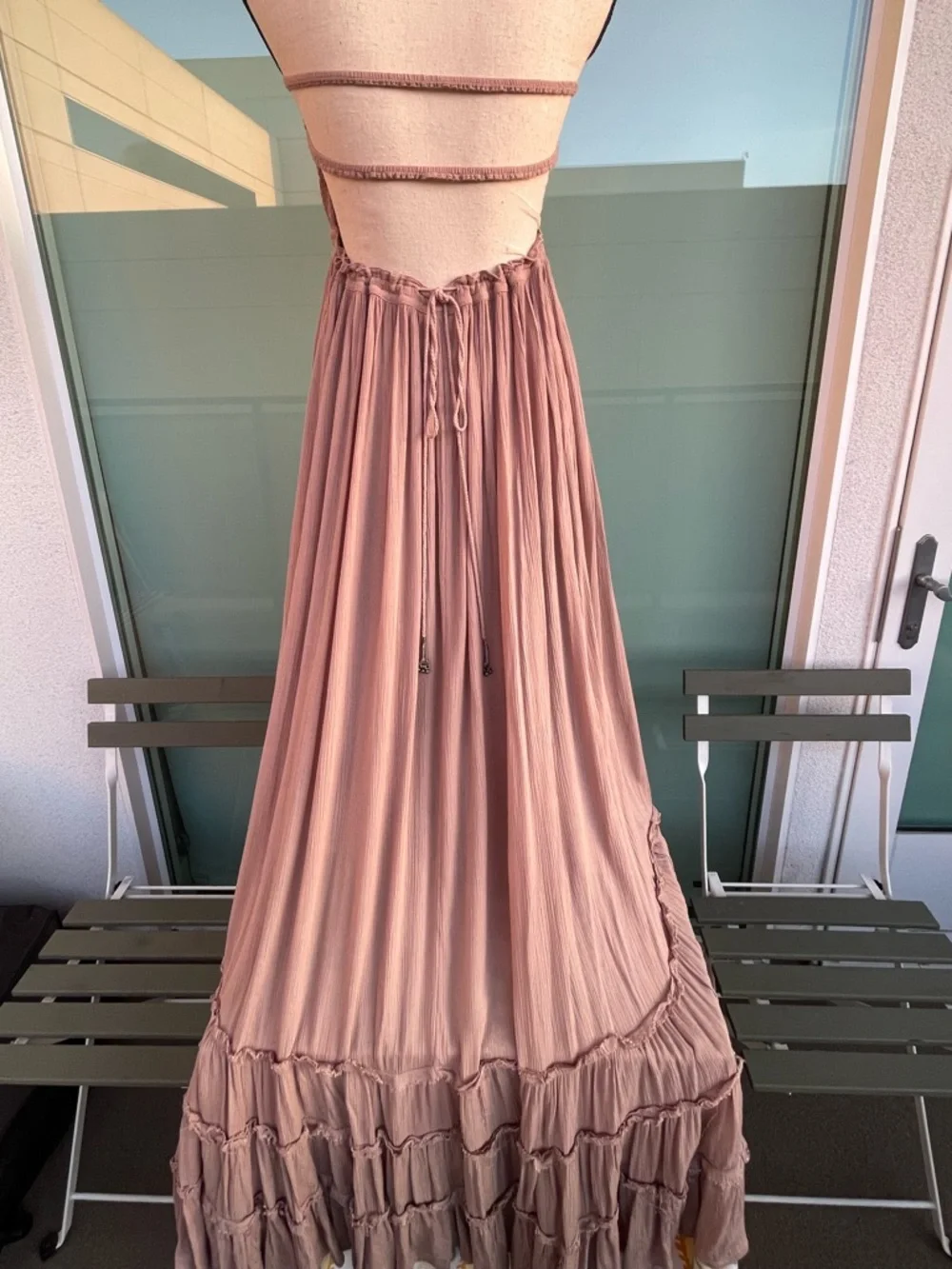 Free People Extratropical Maxi Dress in Dusty Pink XS Boho - Picture 4 of 8
